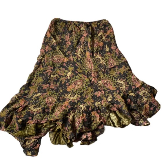 Floral Multi-coloured Midi-Skirt - Picture 2 of 3